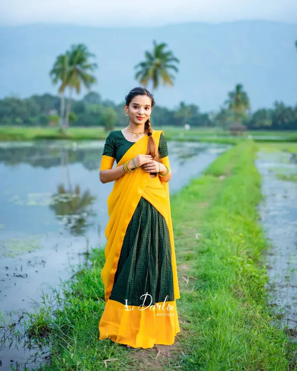 Kanjiveram_Silk_Zari_Lehenga_With_Blouse_Along_With_Banarsi_Silk_Dupatta