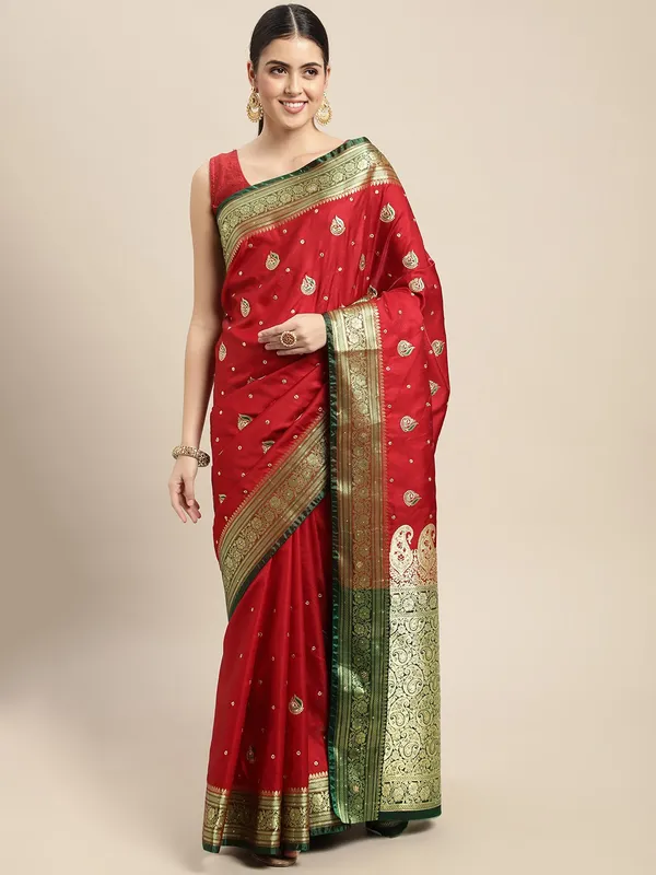 Woven_Kanjivaram_Jacquard_Banarasi_Silk_Saree