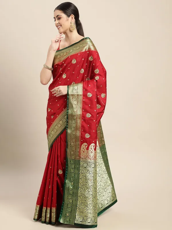 Woven_Kanjivaram_Jacquard_Banarasi_Silk_Saree