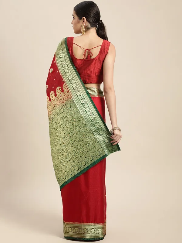 Woven_Kanjivaram_Jacquard_Banarasi_Silk_Saree