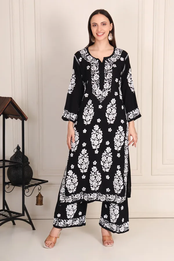 Black_Premium_Chikankari_Modal_Suit_With_Thread_Work_For_Women