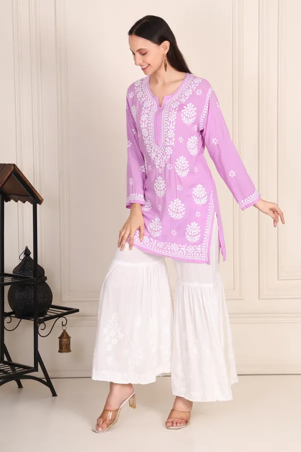 Purple_Modal_Cotton_Short_Kurti_For_Women