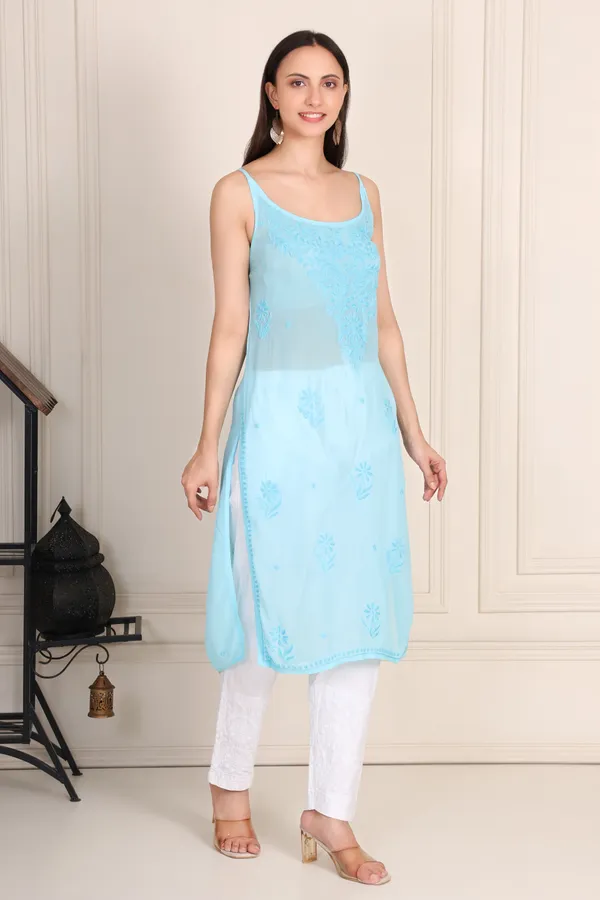 Froji_Modal_Strip_Sleeve_Kurti_Ethnic_Wear_For_Women