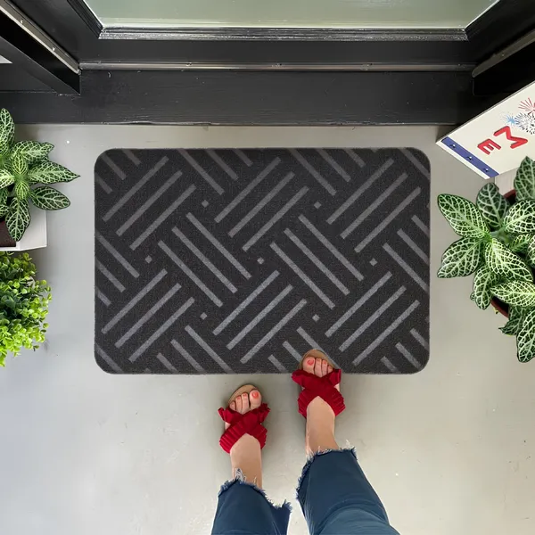 Grey_Hupla_Outdoor_Mat_40x60cm_PVC_Rubber