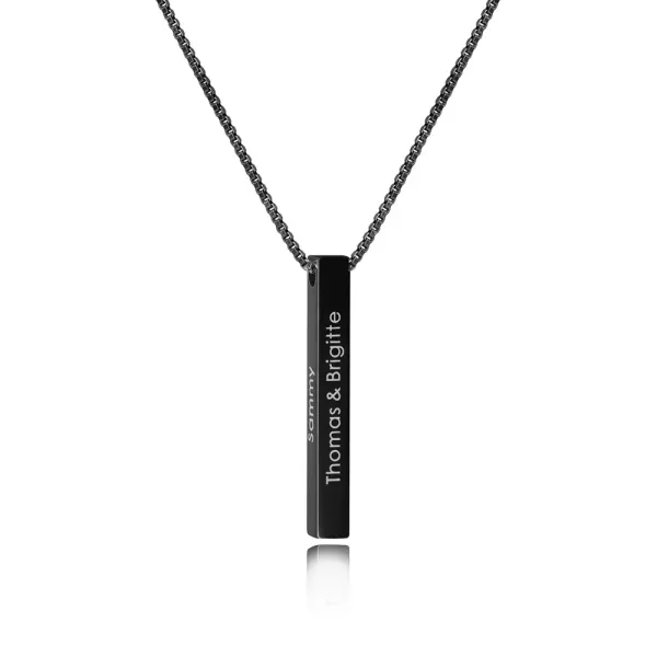 Customized_Black_Cuboid_Name_Pendant_Necklace