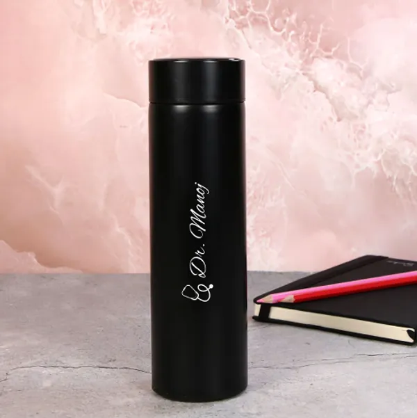 Sleek_Black_Personalised_Temperature_Hydration_Bottle