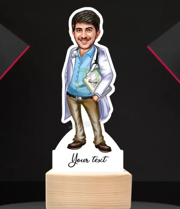 4x6_Inch_Doctor_Caricature_–_MDF_Desk_Decor