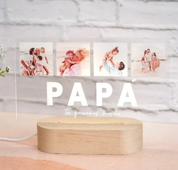 Custom_8x6_Acrylic_UV_Photo_Frame_with_Light_Wooden_Base_–_Elegant_Personalized_Display"