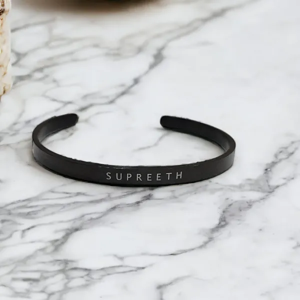 Customized_Black_Unisex_Half_Cuff_Bracelet_with_Name_Engraving