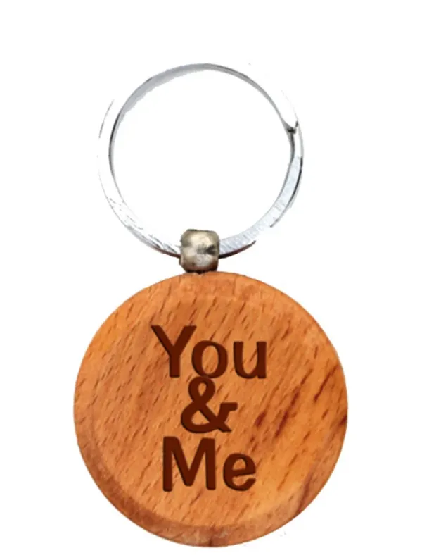 Pack_of_2_-_Cream_&_Brown_Wooden_Circle-Shaped_Keyrings