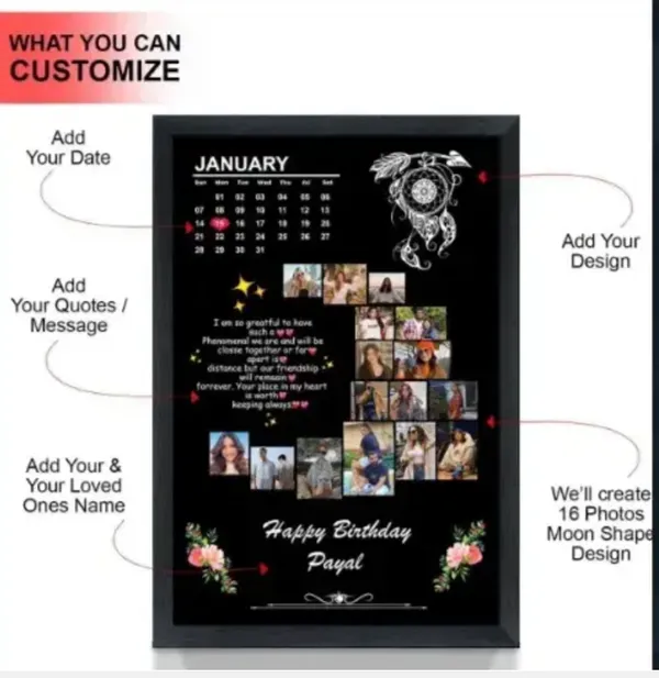 Moon-Shaped_Black_Personalized_Photo_Frame_