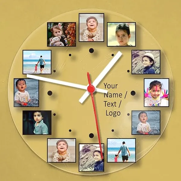 New_Designer_Acrylic_Personalised_Wall_Clock