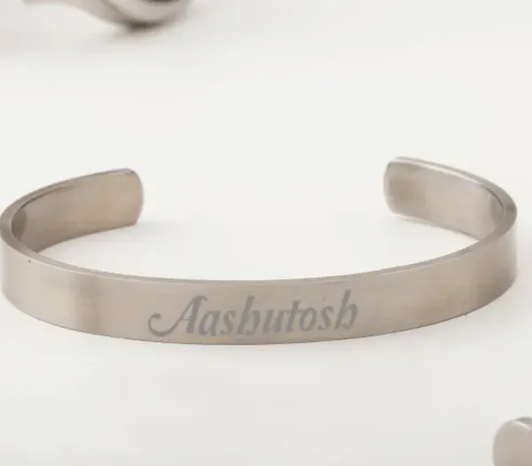 Customized_Matte_Silver_Half_Cuff_Bracelet_with_Name_Engraving