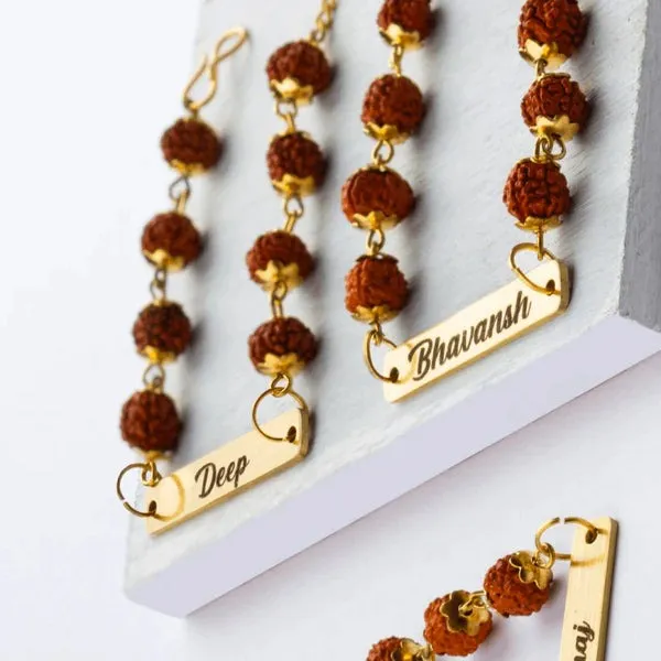 Personalized_Rudraksha_Rakhi_Bracelet_with_Name_pack_of_2