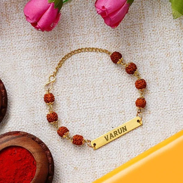 Personalized_Rudraksha_Rakhi_Bracelet_with_Name_pack_of_2