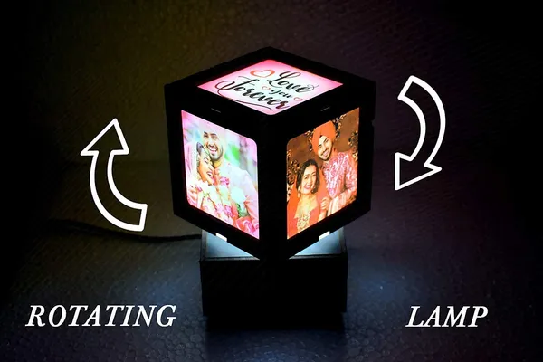 Personalized_Wooden_Black_Art_Deco_LED_Table_Lamp_Rotating_Photo_Cube_4x4_inch