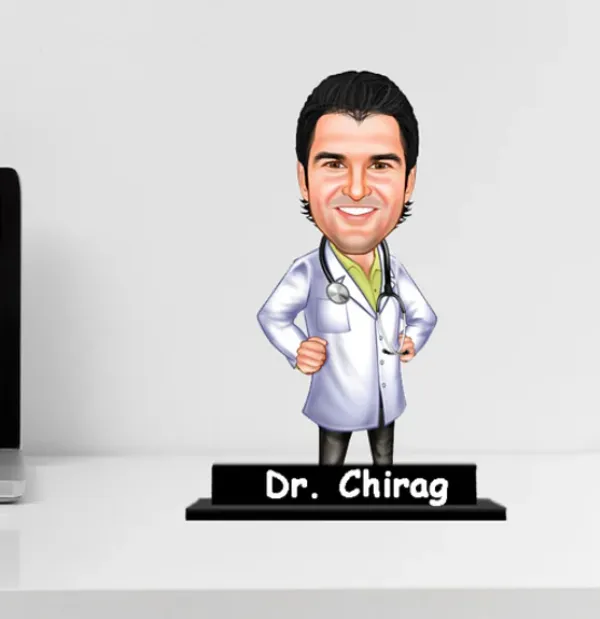 Super_Doc_in_Action_–_4x6_MDF_Caricature