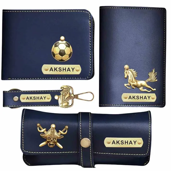 Personalized_4-in-1_Men's_Wallet_Gift_Set_(Pack_of_1_wallet,_1_Passpoert_cover,_1_sunglass_case_and_1_key_Chain)