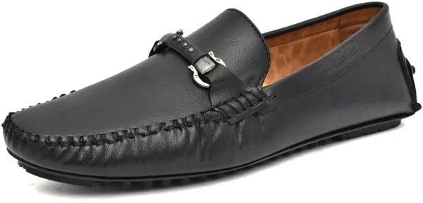 Black_Artificial_Leather_Loafers_For_Men