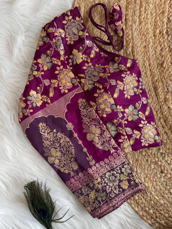 Blouse_-_Pure_Dola_Silk_with_exquisite_multicolor_weaving