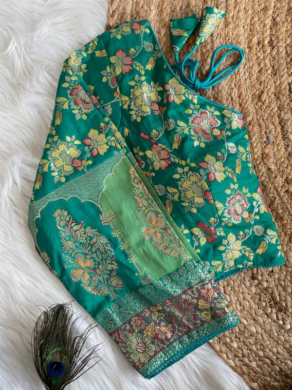 Blouse_-_Pure_Dola_Silk_with_exquisite_multicolor_weaving
