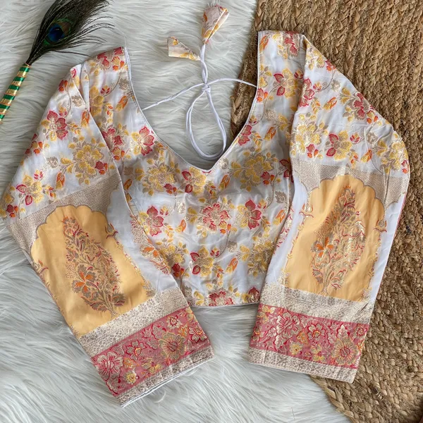 Blouse_-_Pure_Dola_Silk_with_exquisite_multicolor_weaving