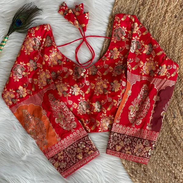 Blouse_-_Pure_Dola_Silk_with_exquisite_multicolor_weaving