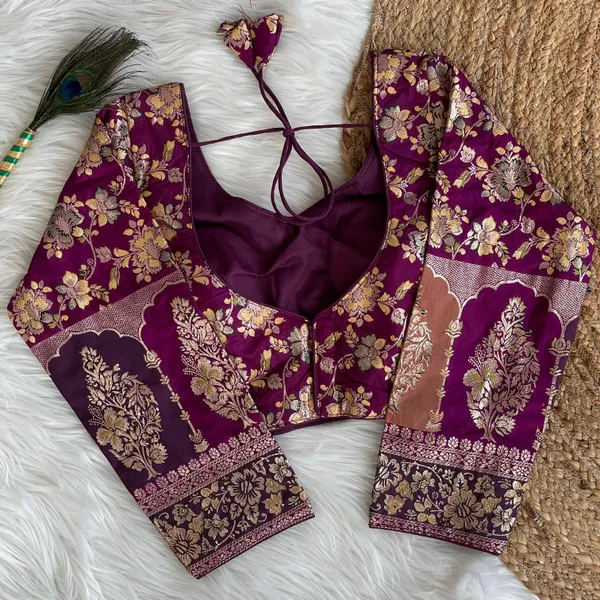 Blouse_-_Pure_Dola_Silk_with_exquisite_multicolor_weaving