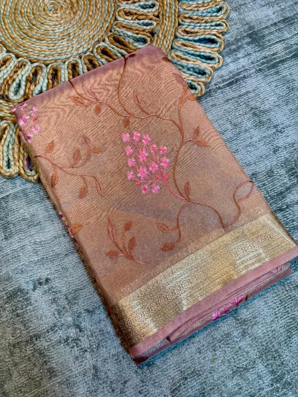 Metallic_Beige_Premium_Banarasi_Soft_Tissue_Silk_Saree