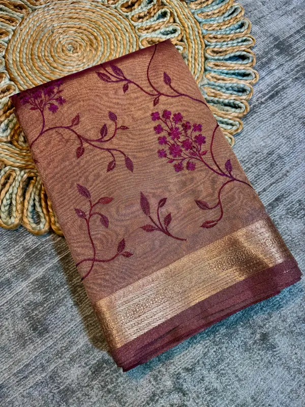 Metallic_Brown_Premium_Banarasi_Soft_Tissue_Silk_Saree