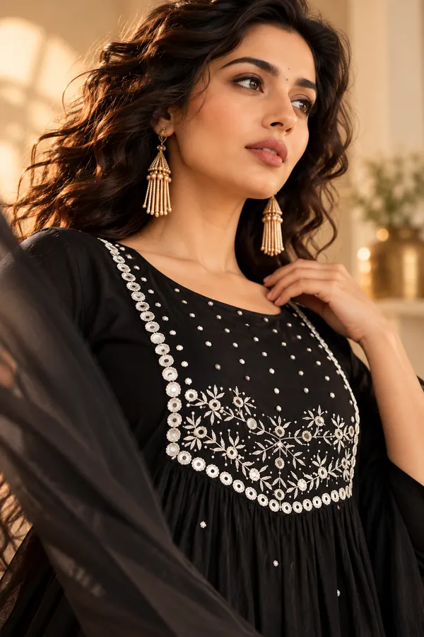 Black_Cotton_3_Piece_Set_For_Women
