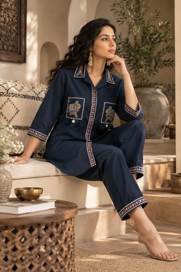 Navy_Blue_Cotton_Co-Ord_Set_For_Women