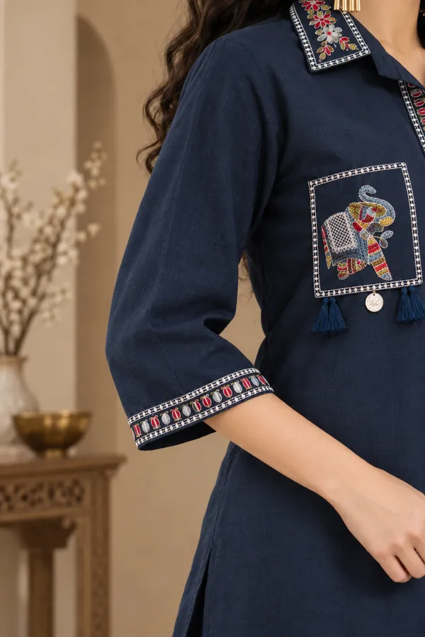 Navy_Blue_Cotton_Co-Ord_Set_For_Women