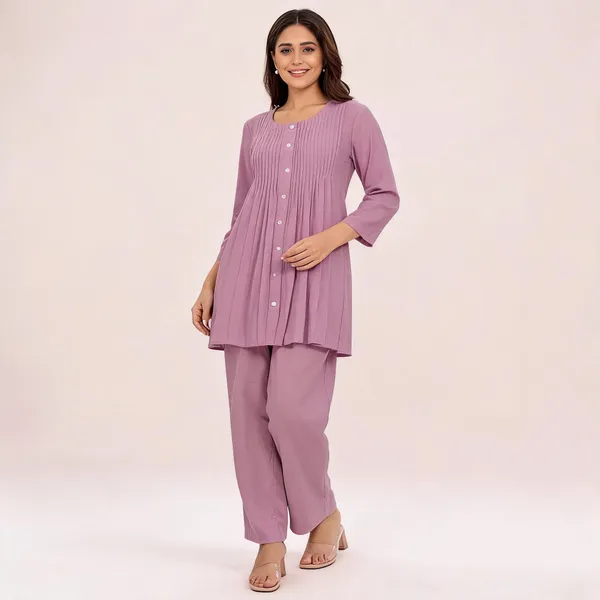 Purple_Cotton_Kurta_Pant_Set_For_Women