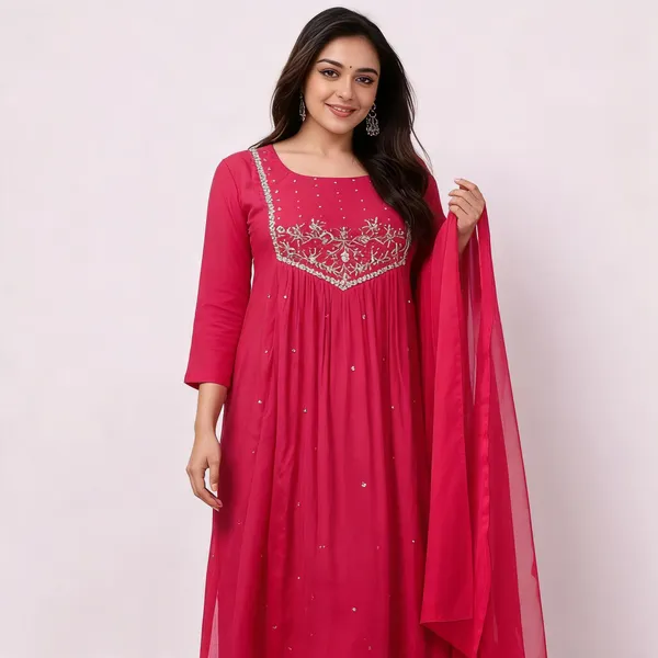 Pink_Cotton_3_Piece_Co-Ord_Set_For_Women