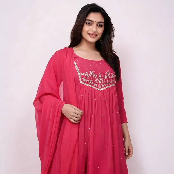 Pink_Cotton_3_Piece_Co-Ord_Set_For_Women