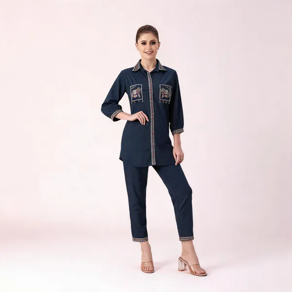 Navy_Blue_Cotton_Co-Ord_Set_For_Women