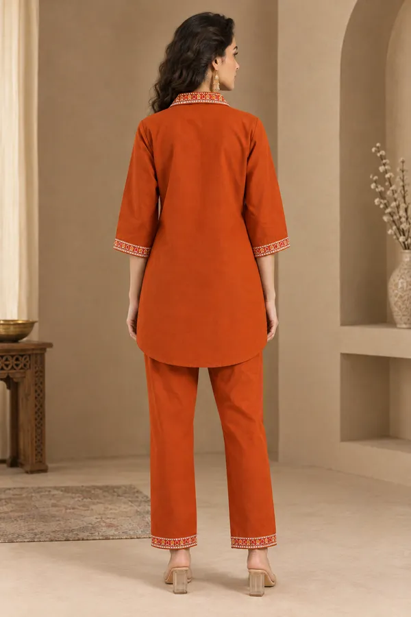 Rust_Cotton_Co-Ord_Set_For_Women