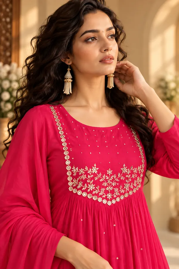 Pink_Cotton_3_Piece_Co-Ord_Set_For_Women