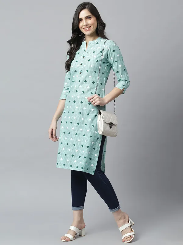 Light_Green_Regular_Ethnic_Kurta_|_Push_Premium_For_Women