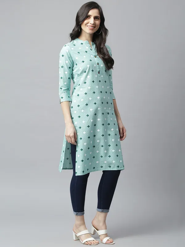Light_Green_Regular_Ethnic_Kurta_|_Push_Premium_For_Women