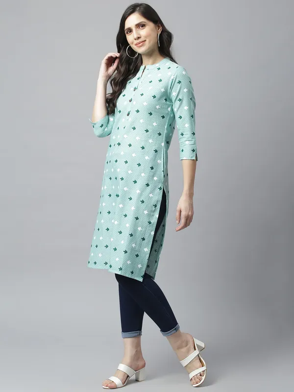 Light_Green_Regular_Ethnic_Kurta_|_Push_Premium_For_Women