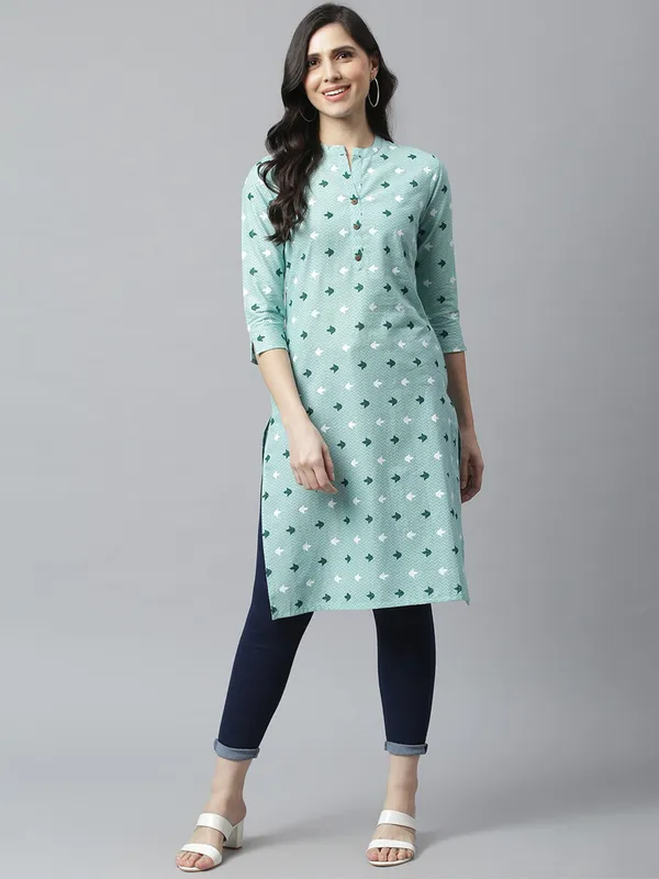 Light_Green_Regular_Ethnic_Kurta_|_Push_Premium_For_Women