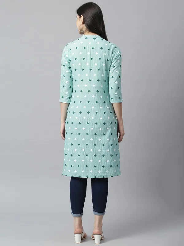 Light_Green_Regular_Ethnic_Kurta_|_Push_Premium_For_Women