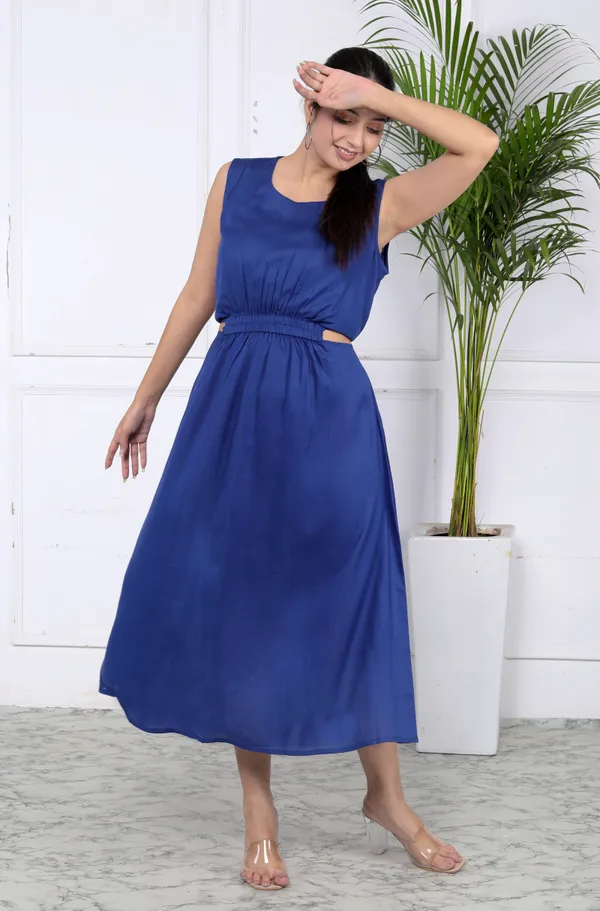 Blue_Trendy_Off-Shoulder_Gown_For_Women