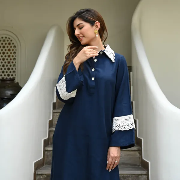 Blue_Rayon_Ethnic_Kurta_And_Pant_Set_For_Women