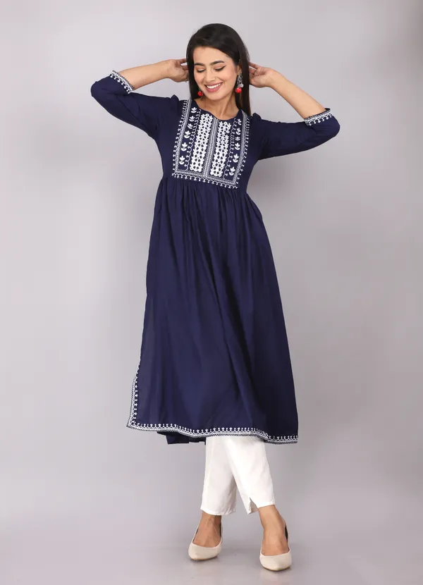 Blue_Nyra_Cut_Regular_Kurta_For_Women