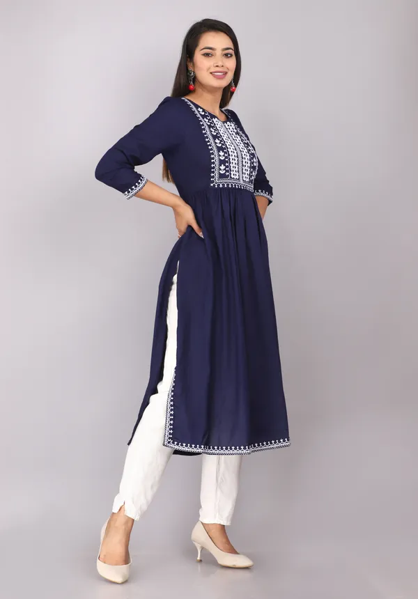 Blue_Nyra_Cut_Regular_Kurta_For_Women