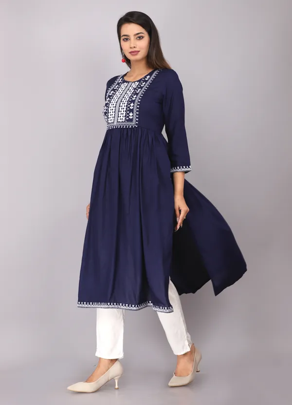 Blue_Nyra_Cut_Regular_Kurta_For_Women