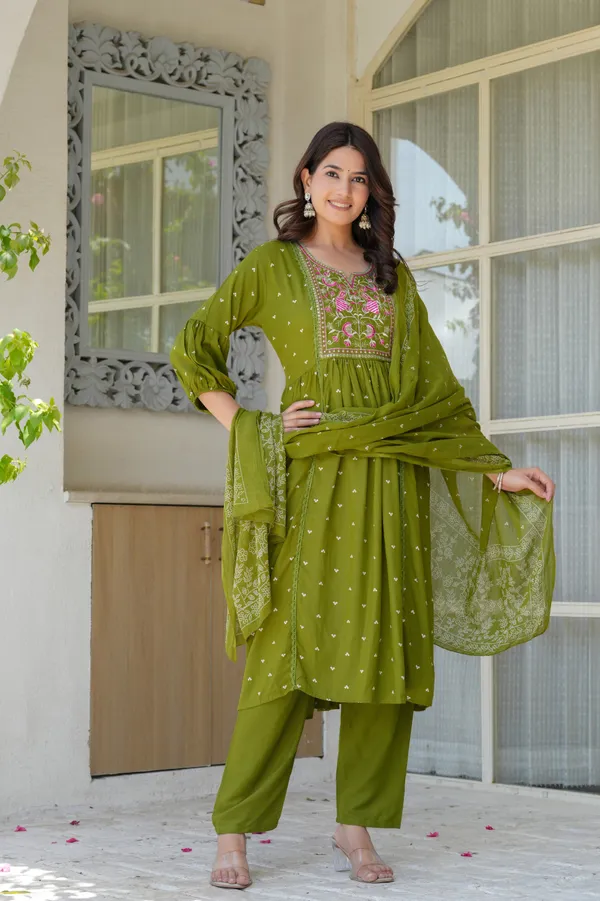 Embroidery_Kurta_Pant_Dupatta_Set_for_women
